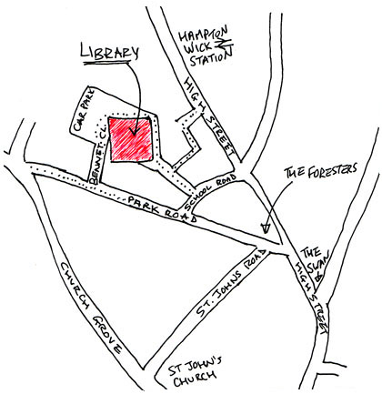 How to find Hampton Wick Library